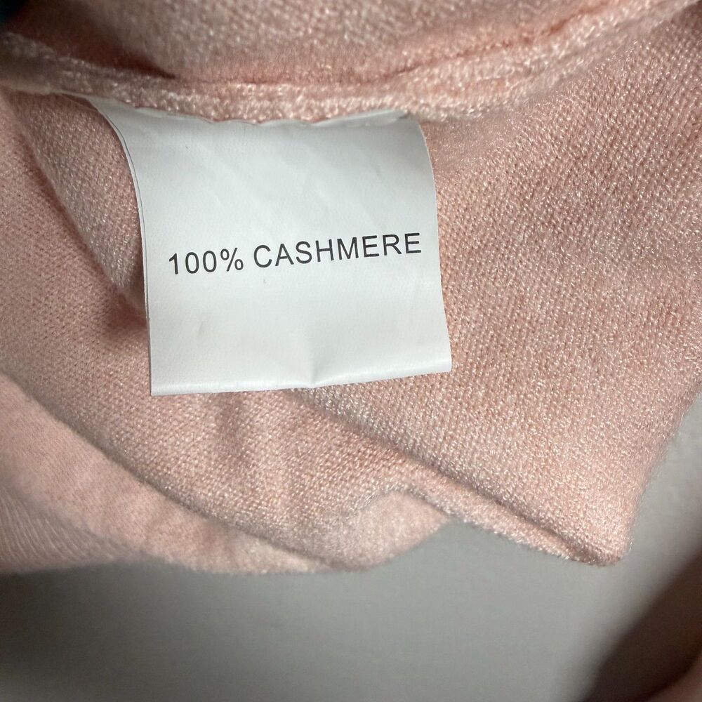 S. Christina 100% Cashemere Rhinestone Embellished Teddy Bear Sweater Size S/M - Picture 5 of 9